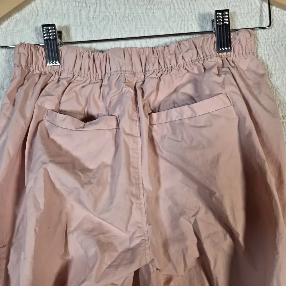 Gap Kids Cargo Pants L 10 Pink Lightweight 100% Cotton Jogger‎ Utility Pockets